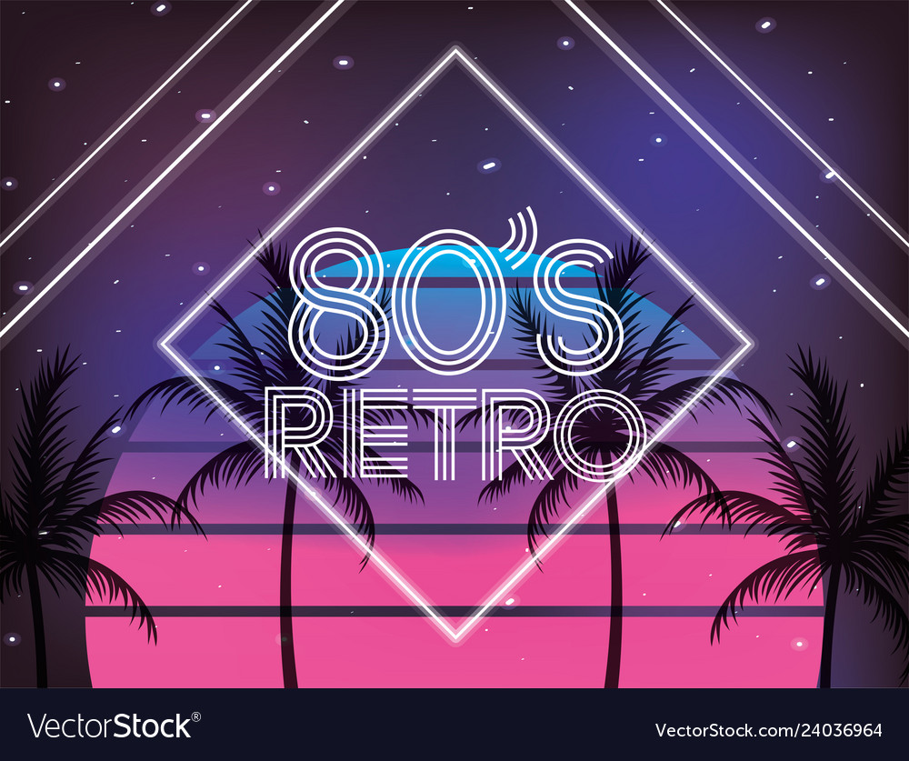 Retro 80s geometrischen Stil und Plamen