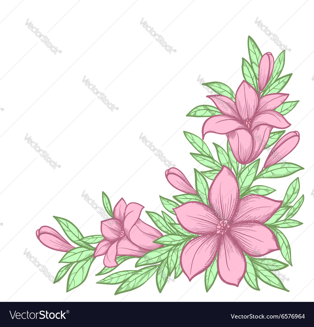 Retro Floral Branch