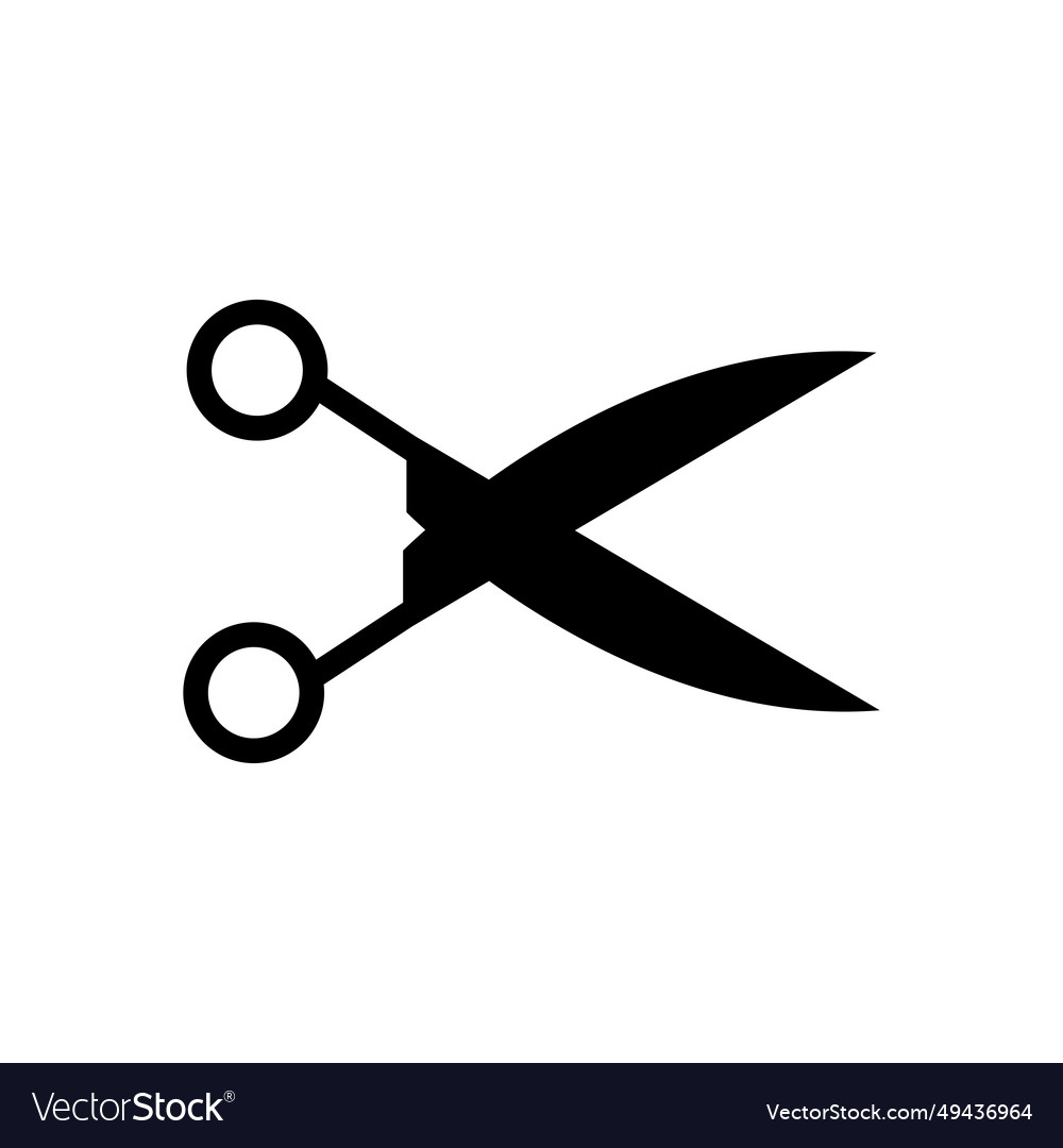 Scissors icon design template isolated Vector Image Scissors icon design template isolated