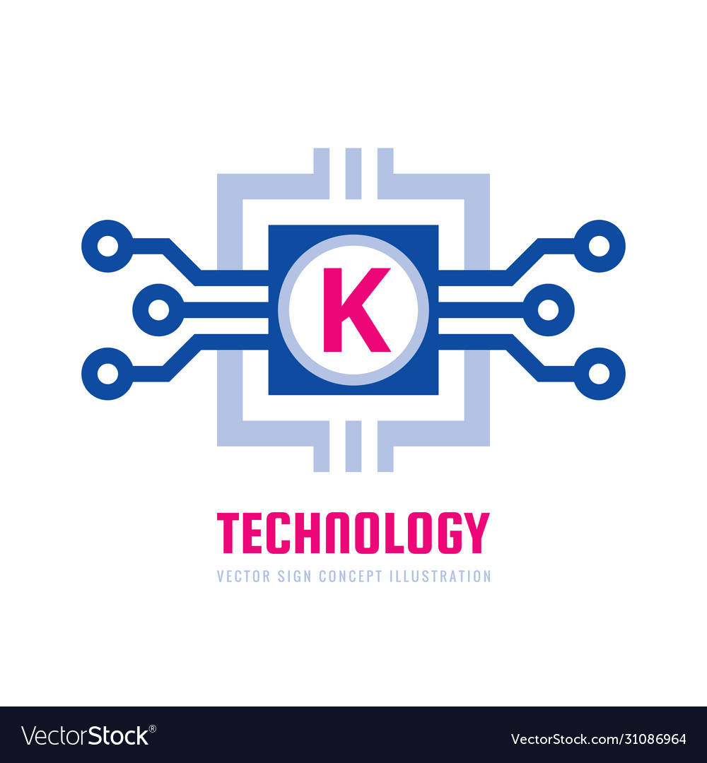 Technologie - Business Logo Template Konzept