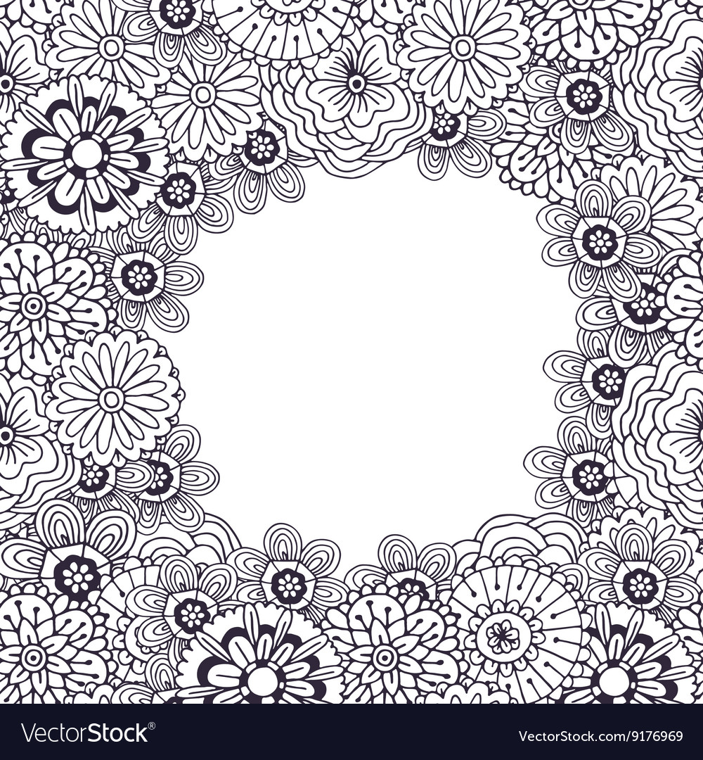 Adult colouring book page Royalty Free Vector Image