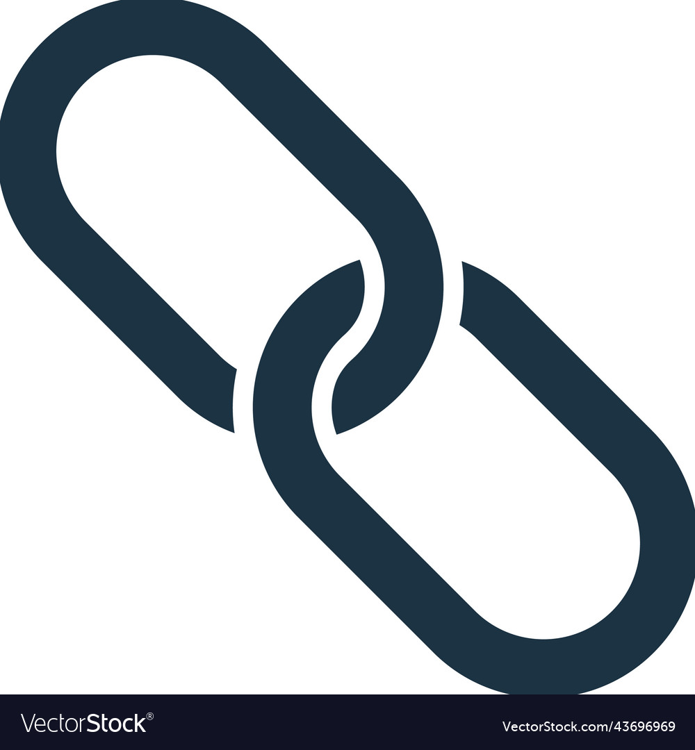 Chain link linking connection icon simple