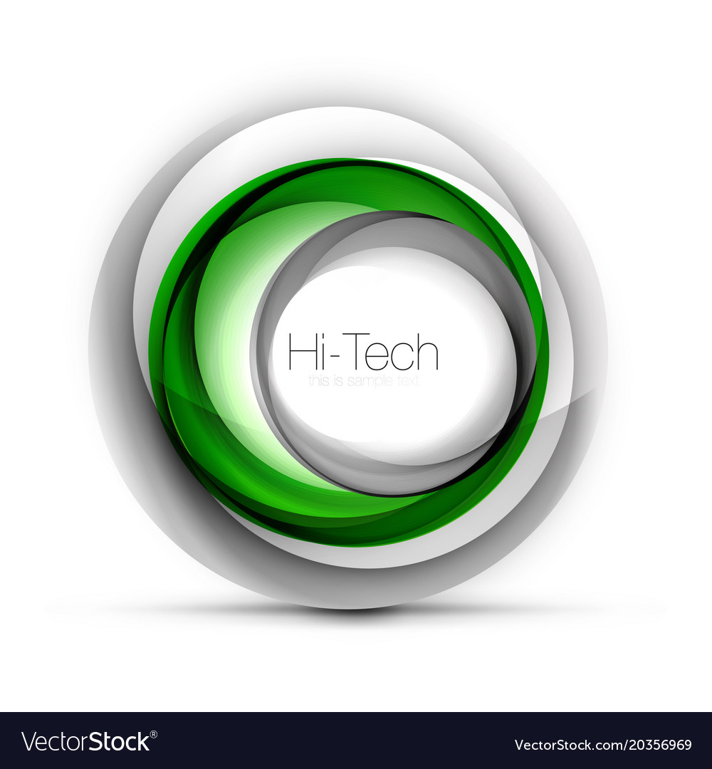 Digital techno sphere web banner button or icon