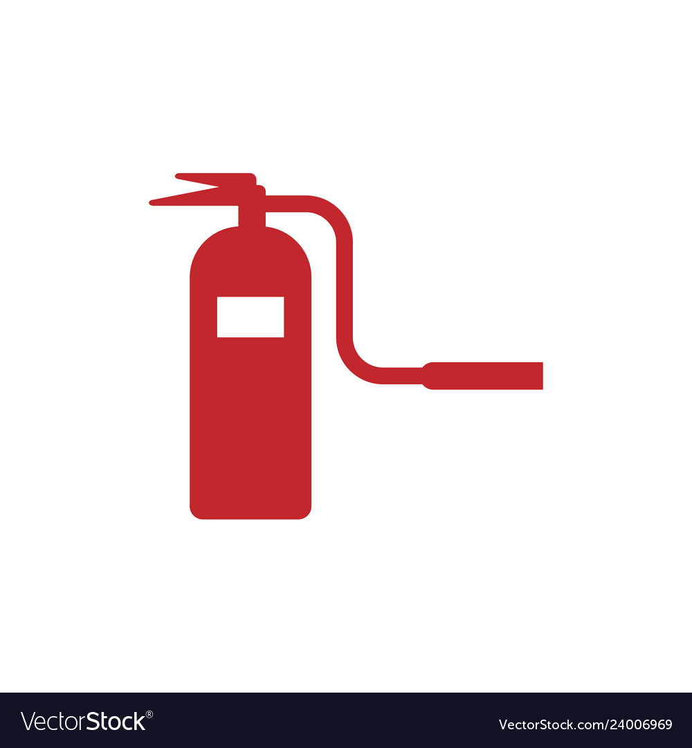 Fire Extinguisher Icon Design Template Isolated Vector Image