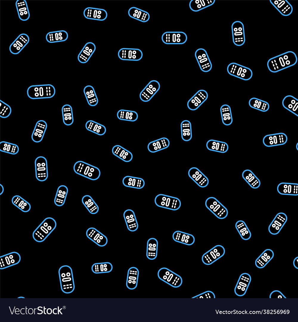 Line remote control icon isolated seamless pattern