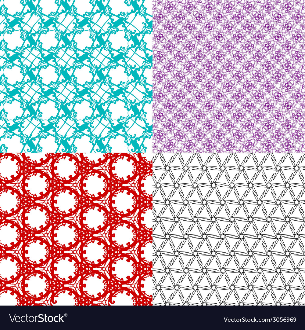 Set of pattern modern stylish texture repeating