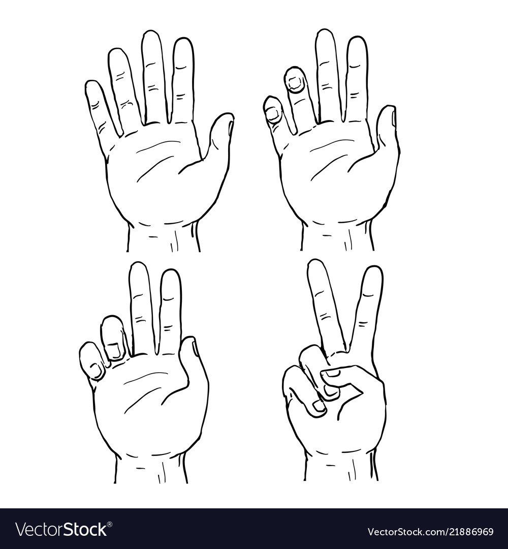 peace hand drawings