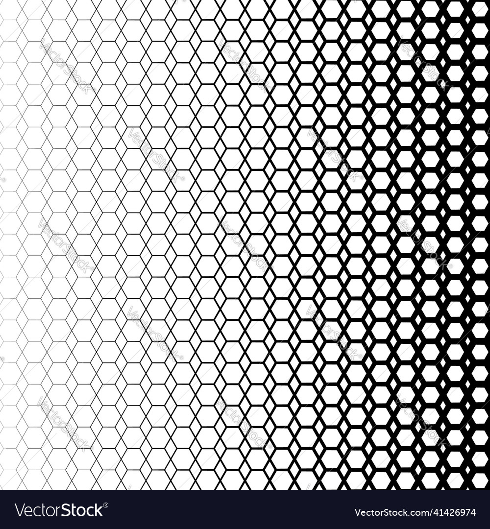 Background with gradient of black and white hexes Vector Image Background with gradient of black and white hexes