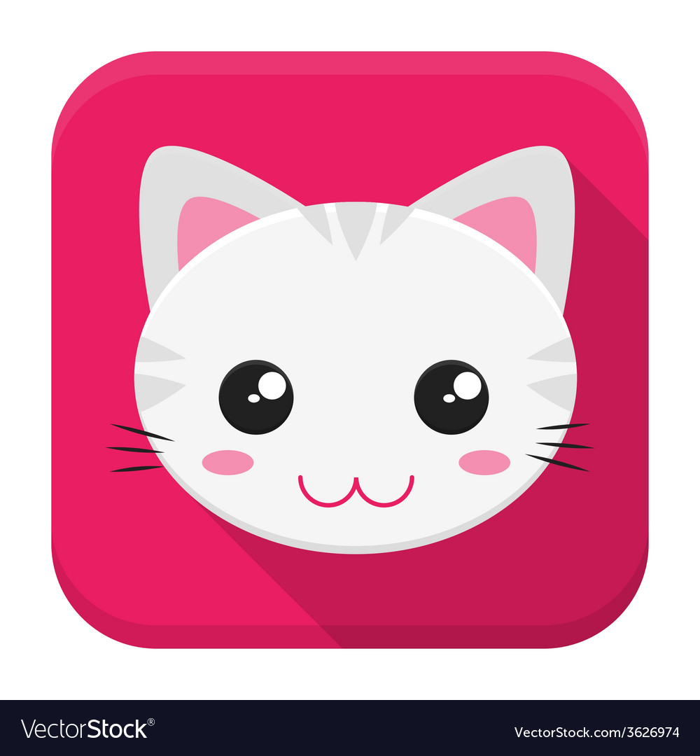 Anime cat icon for an app