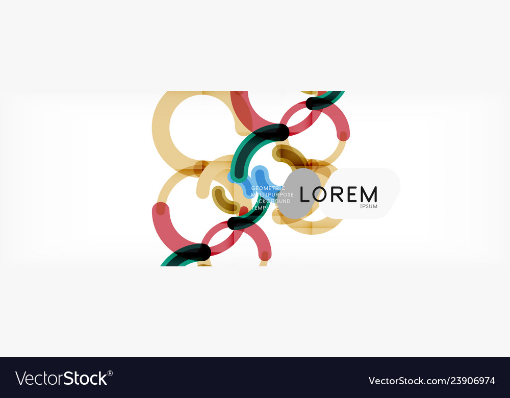 Linear design circle background
