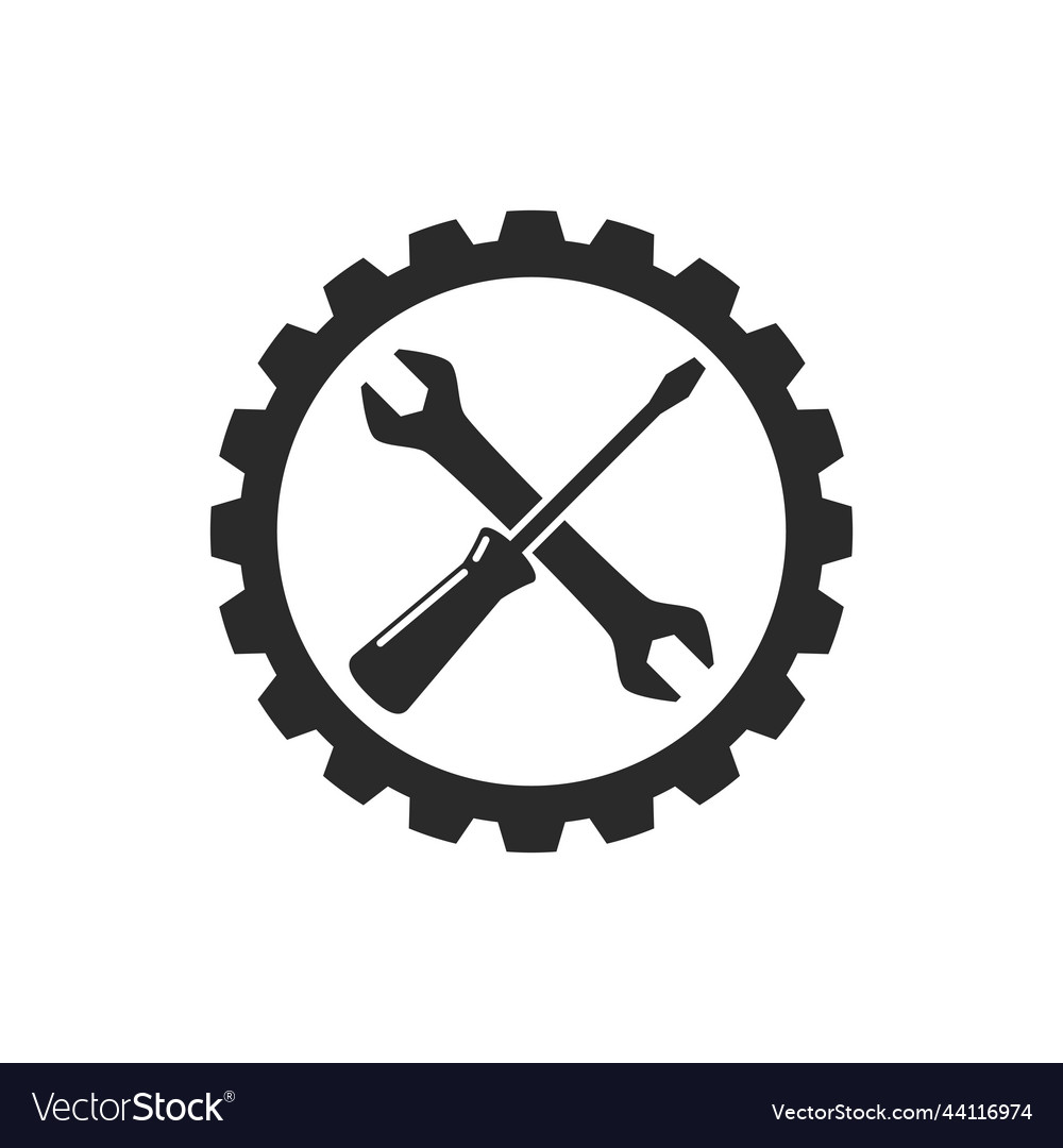 Maintenance Logo Icon Royalty Free Vector Image