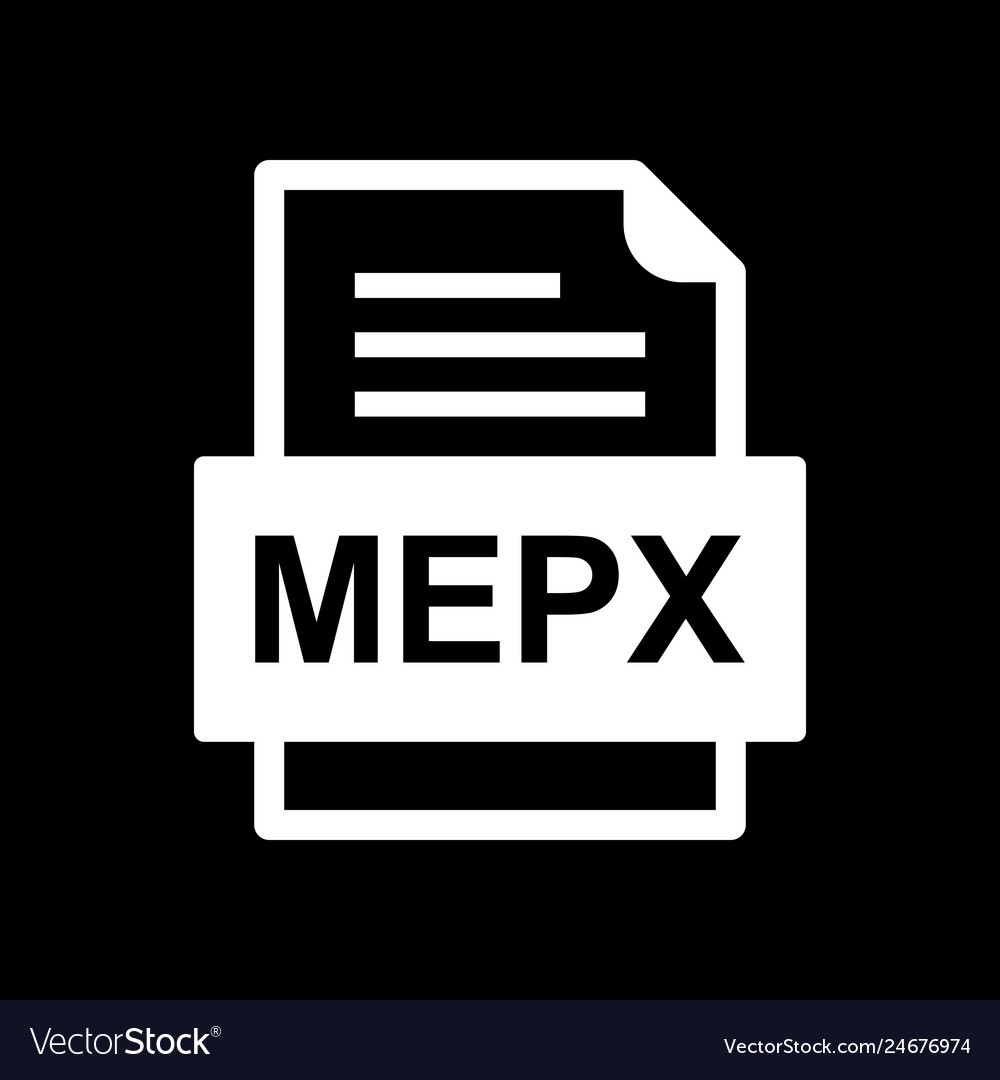 Mepx file document icon