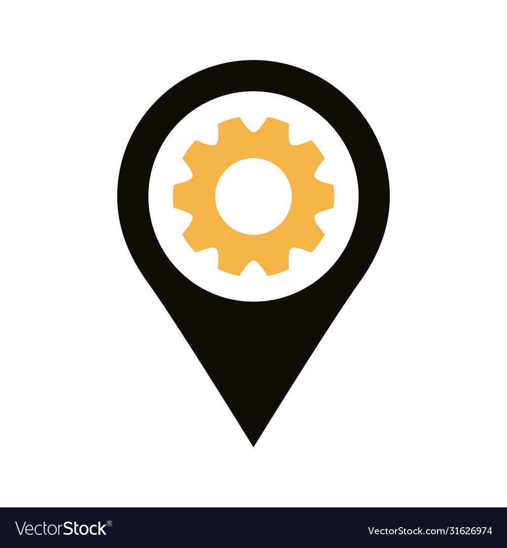 Pin pointer locationwith gear line style