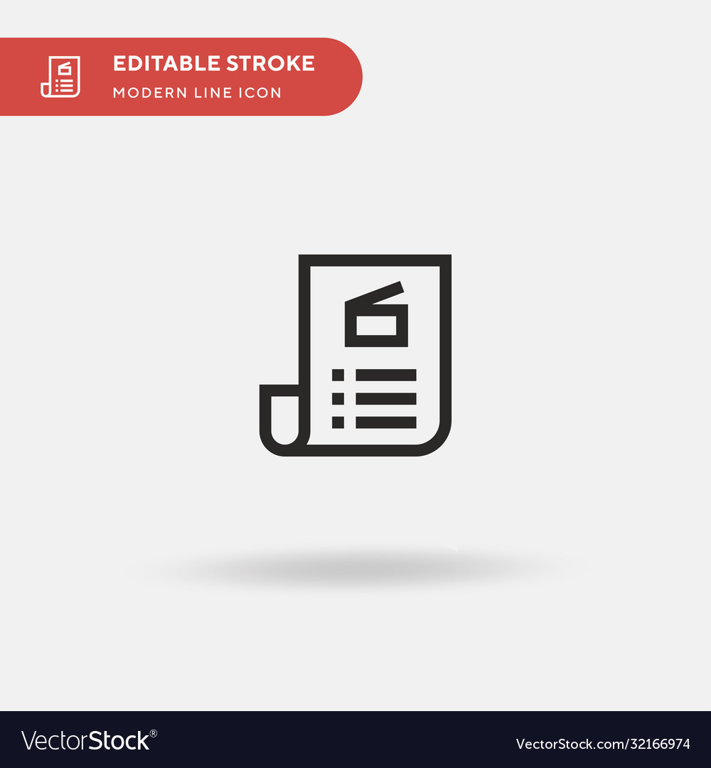 Script simple icon symbol