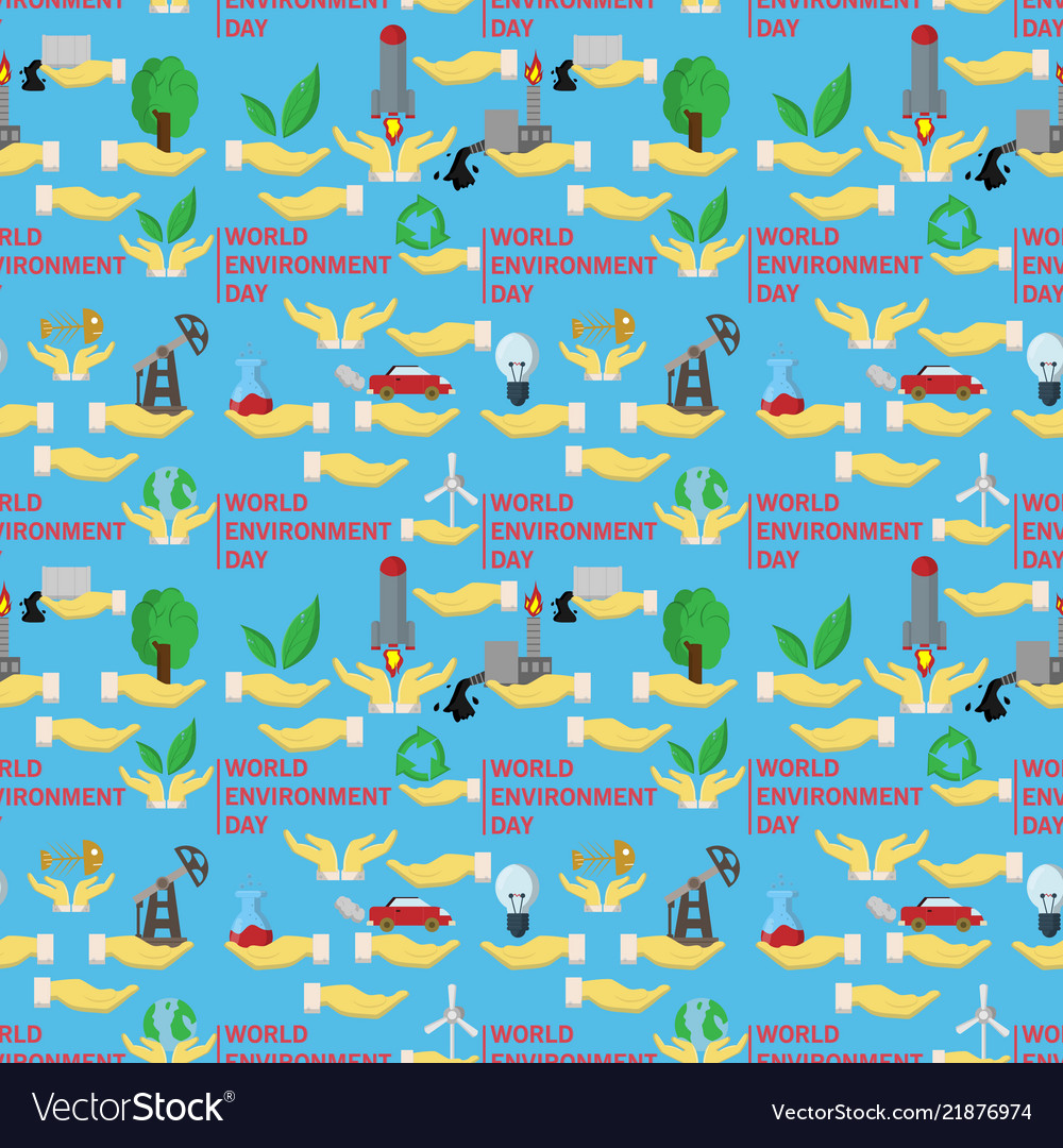 Seamless pattern flat 2 of elements for design