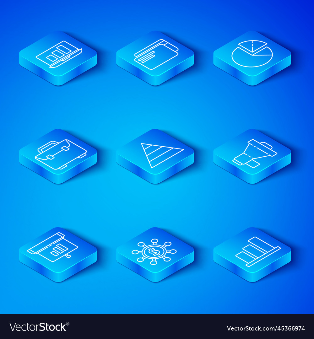 Set line graph chart diagram infographic vector image Set line graph chart diagram infographic