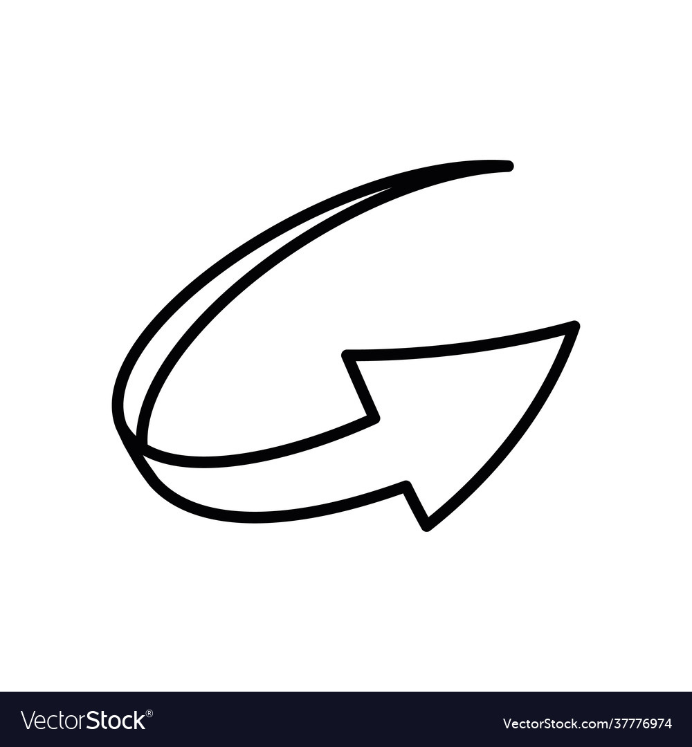 Simple loop circle arrow icon vector image Simple loop circle arrow icon