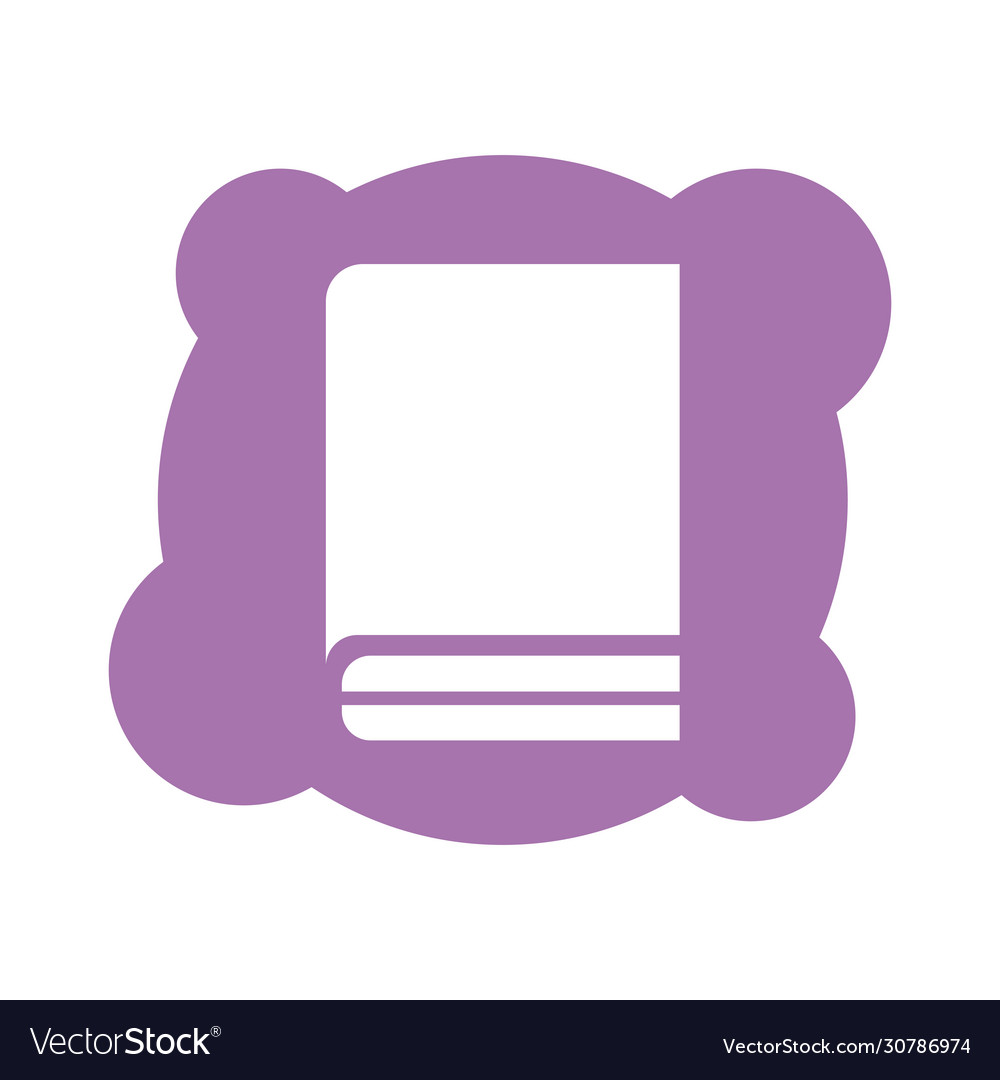Text book block style icon