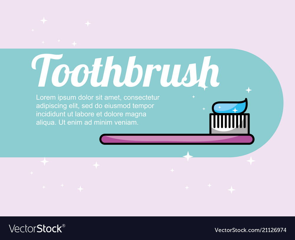 Toothbrush dental care banner