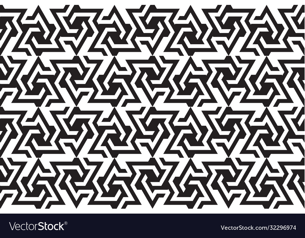 Triangle maze pattern vector image Triangle maze pattern