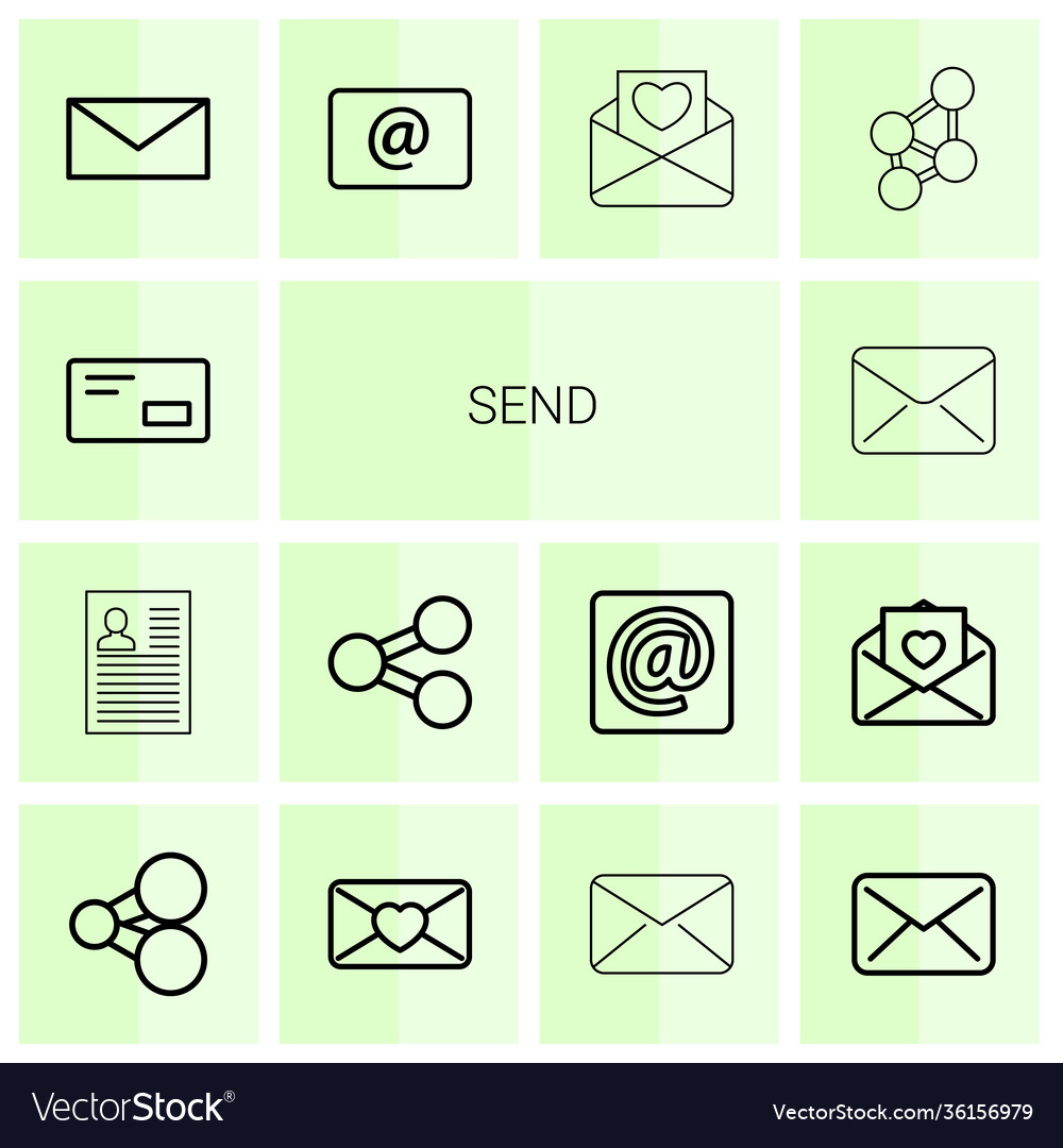 14 send icons