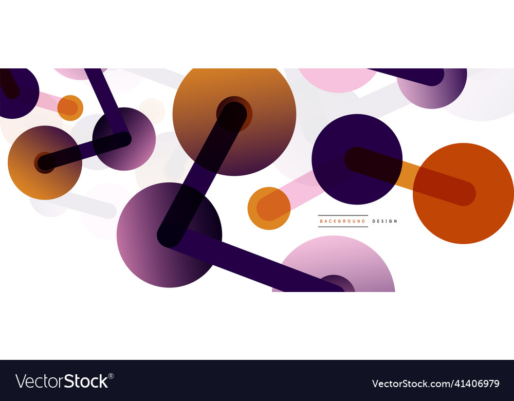 Abstract background round dots connected by lines
