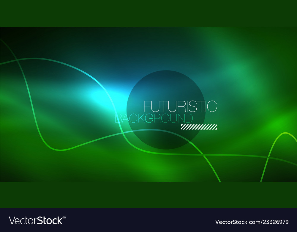 Abstract shiny glowinng color wave design element