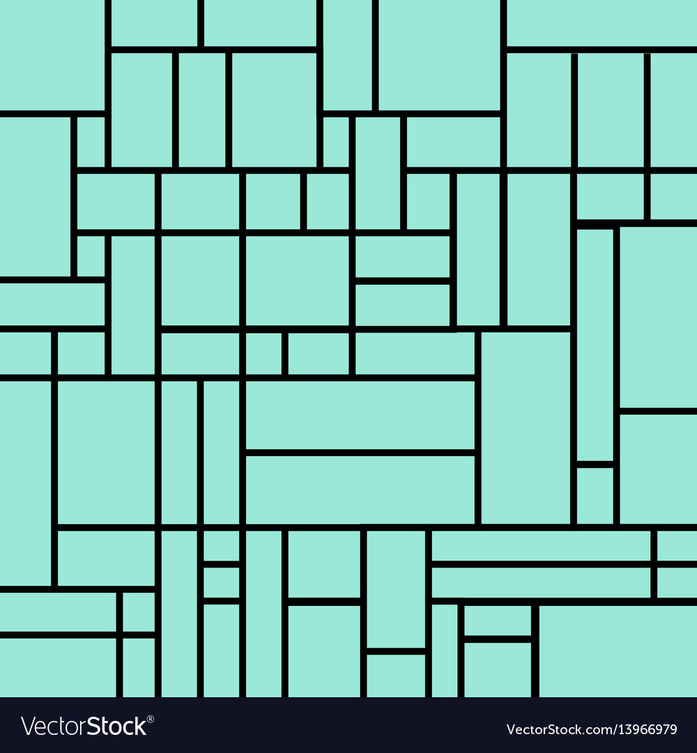 Abstract squares pattern on a light blue Vector Image