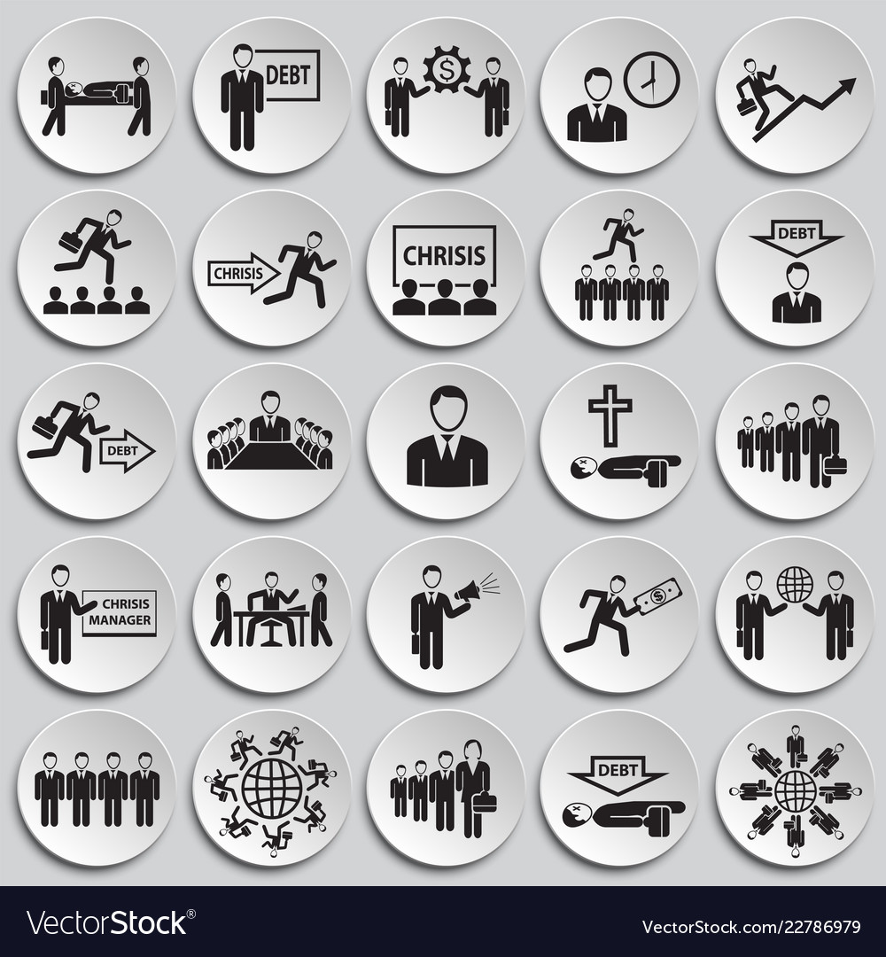 Business life set on plates background