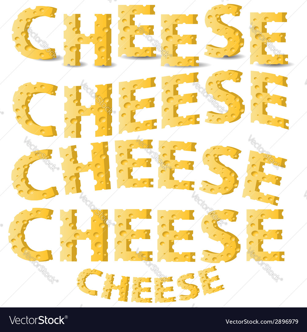 Cheese letters