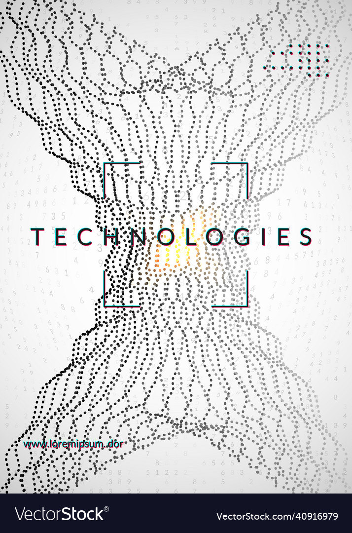 Digital technology abstract background artificial vector image Digital technology abstract background artificial