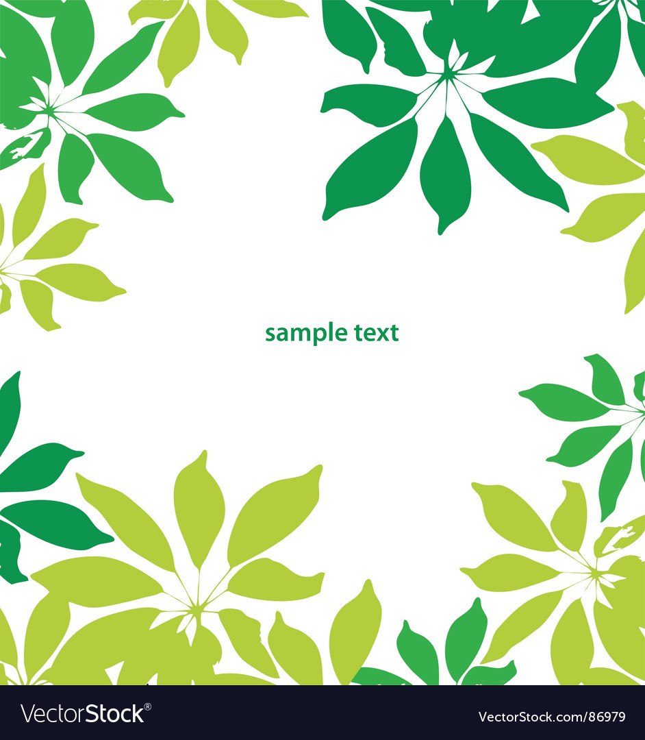 Frame with leafs
