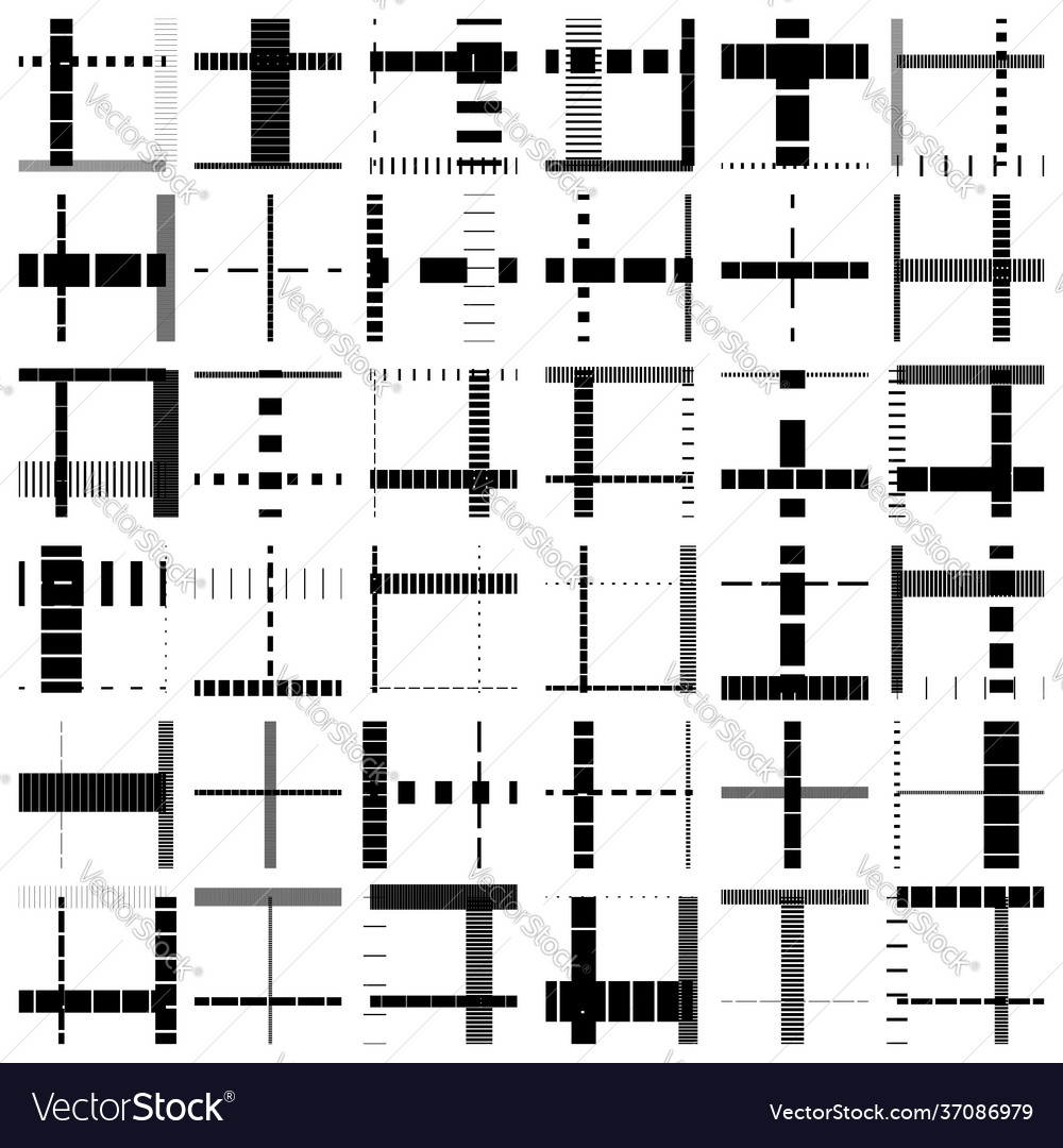 Geometric grid mesh random dashed lines matrix Vector Image Geometric grid mesh random dashed lines matrix
