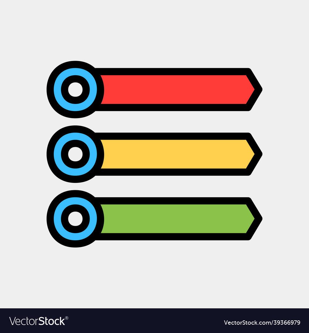 Infographic icon in filled line style for any vector image Infographic icon in filled line style for any