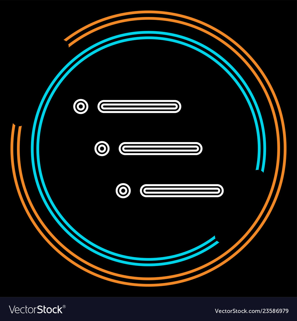 List icon - content view options symbol