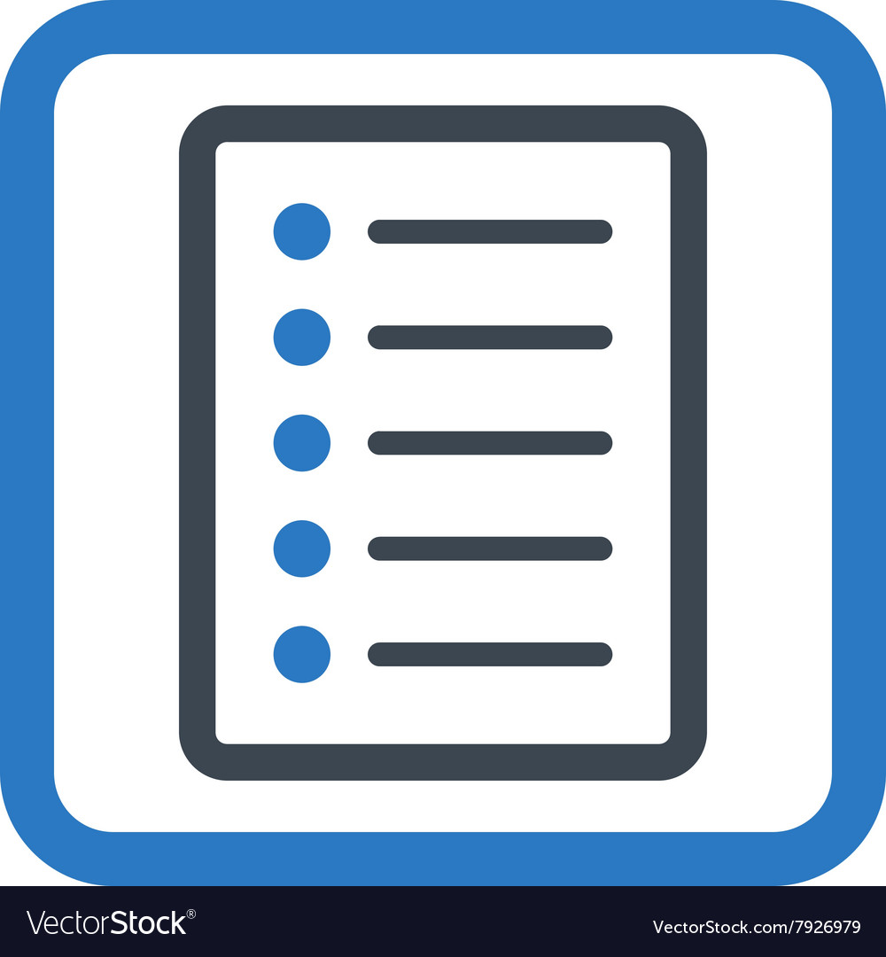 List page flat icon