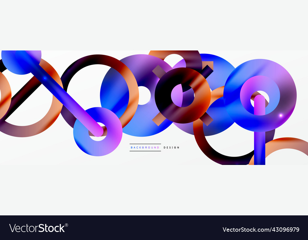 Minimal geometric abstract background circle