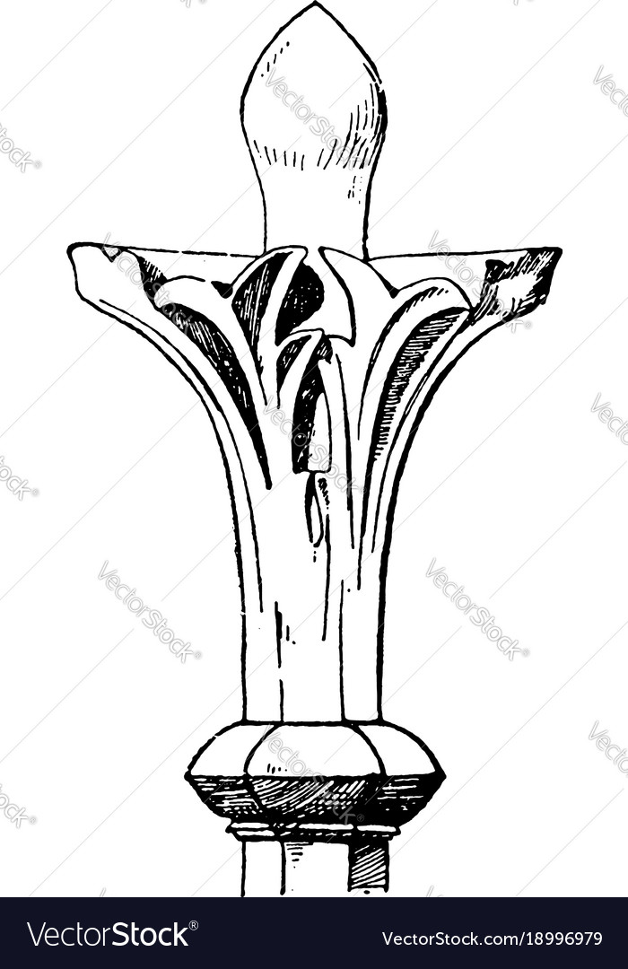 Modern finial is three dimensional cross tombs