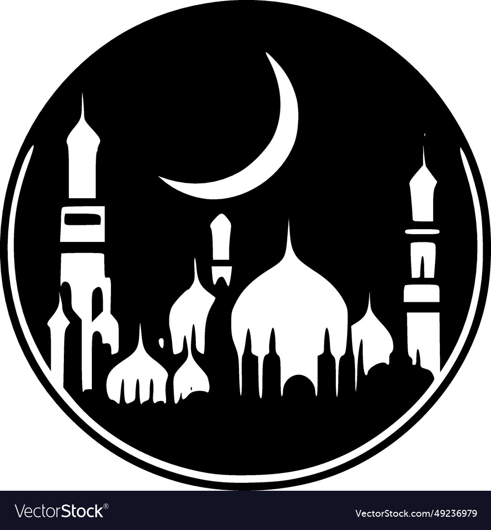 Ramadan - minimalist and flat logo