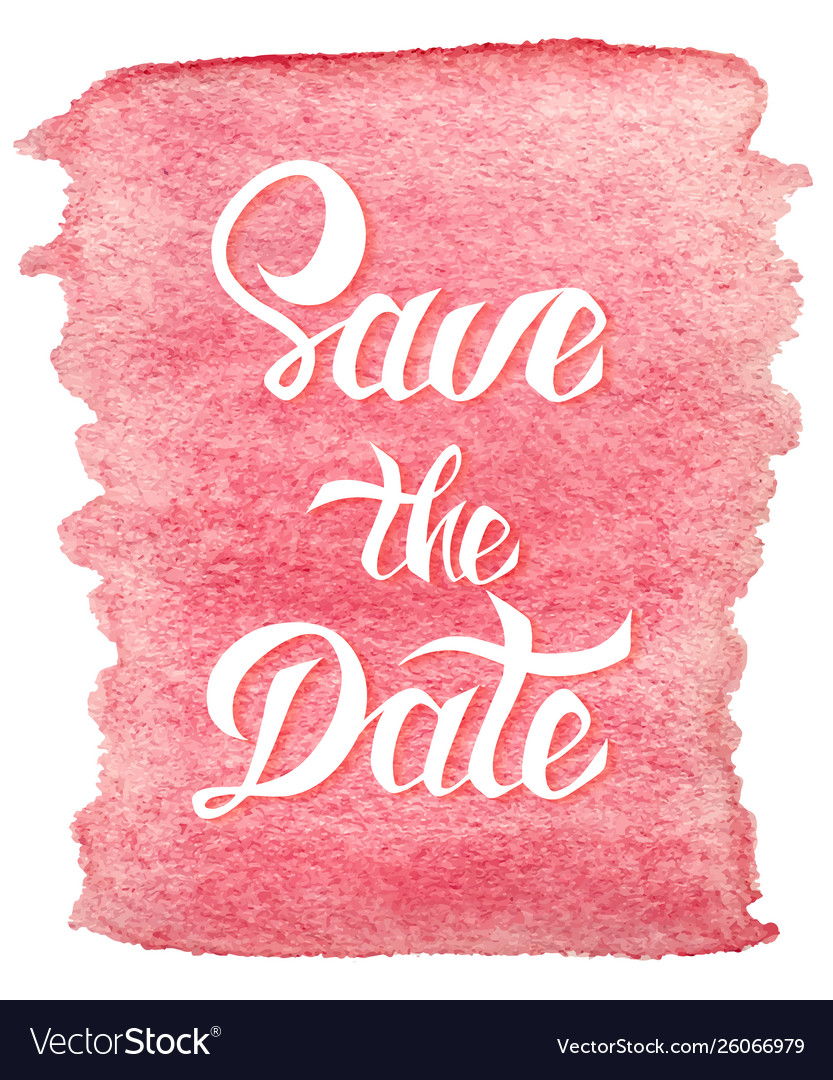 Save date card template with handdrawn unique