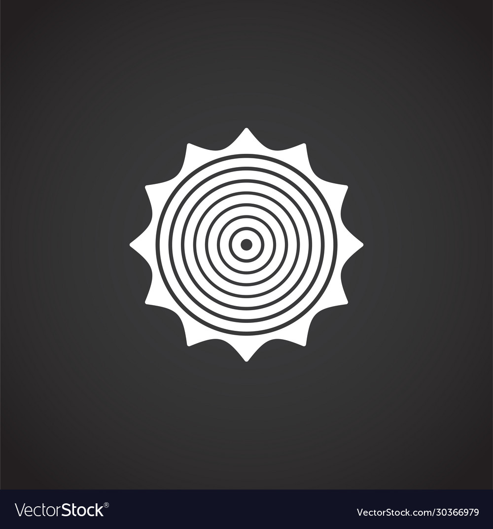 Sun related icon on background for graphic and web Vector Image Sun related icon on background for graphic and web