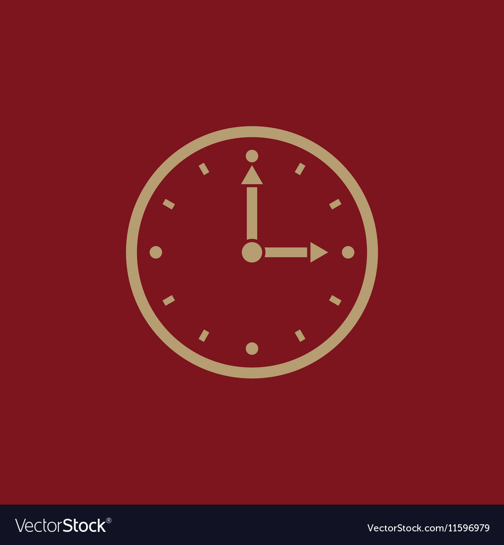 Time clock icon and watch timer