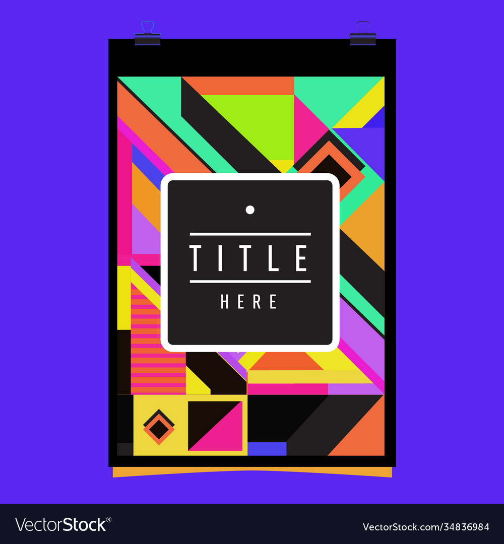 Abstract colorful geometric pattern background Vector Image Abstract colorful geometric pattern background