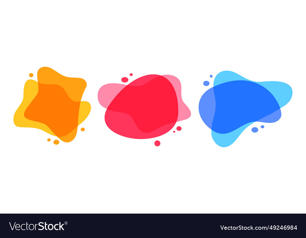 Abstract dynamic graphic elements in modern style