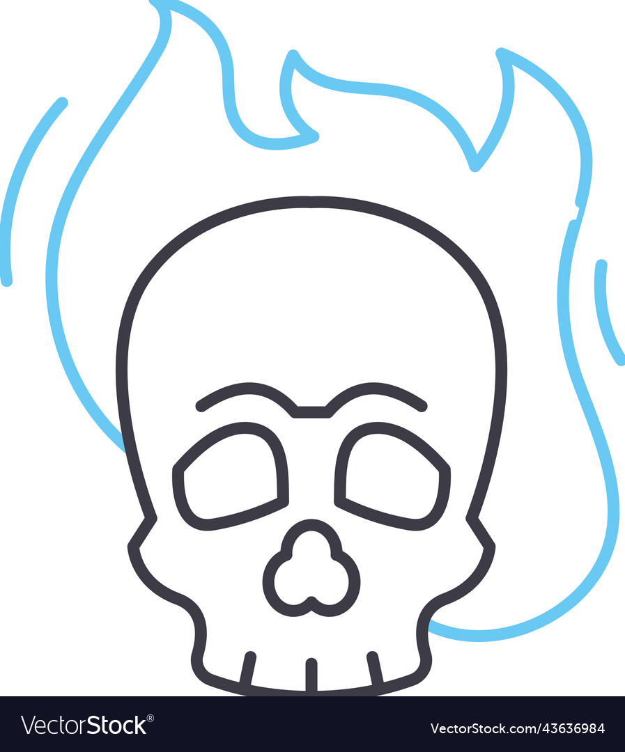 Bone line icon outline symbol