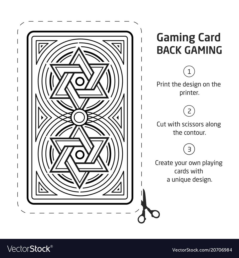 Card back abstract pattern background underside