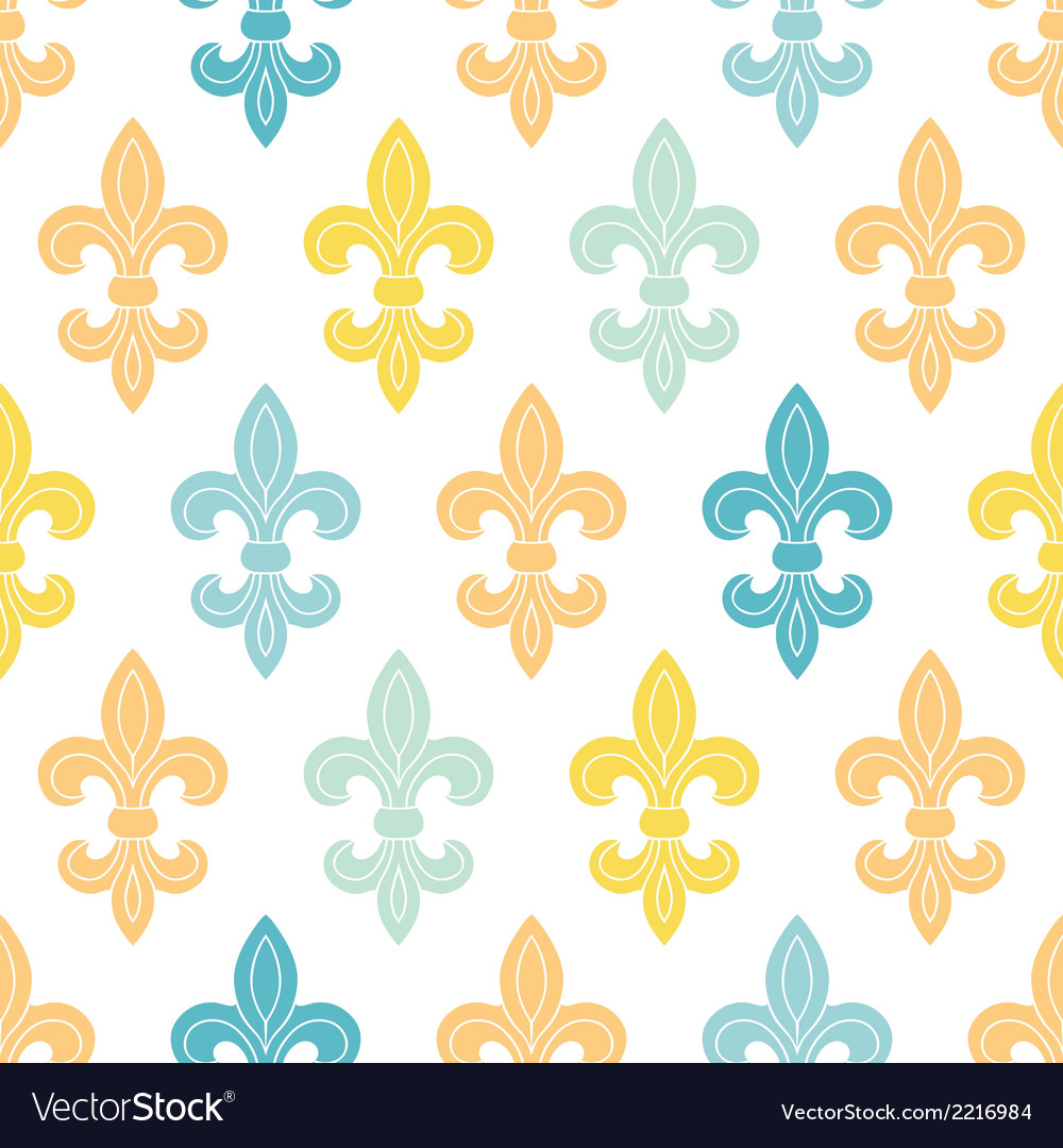 God and blue lily seamless pattern background