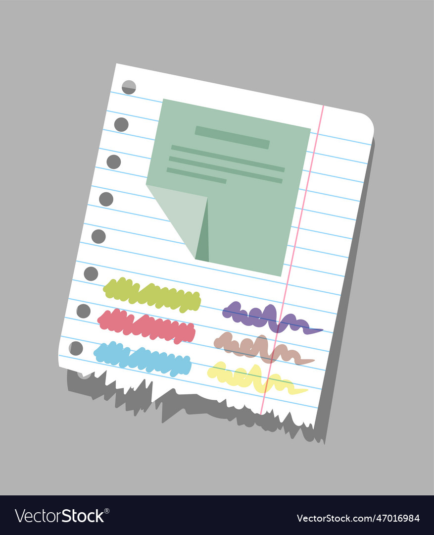 Notebook Paper - Scattered Style