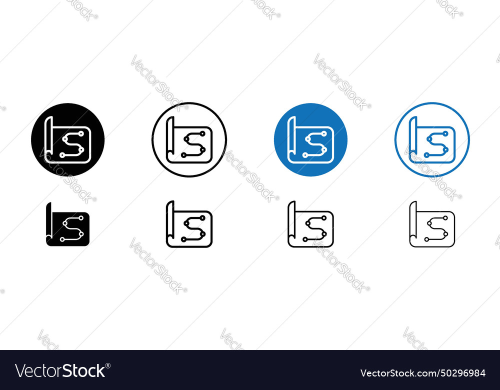 Planning icon set project communication workflow