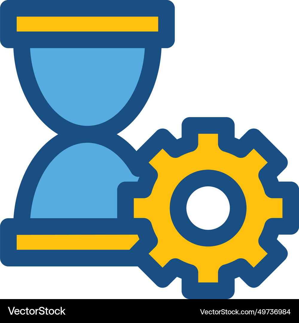 Processing colored icon Royalty Free Vector Image